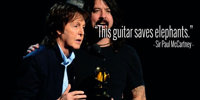 Paul McCartney Relakan Gitar Kesayangan Demi Selamatkan Gajah