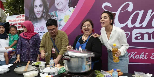 Pemain Serial 'TAKDIR LONCENG CINTA' Masak di Ruang Terbuka Bersama Warga Jakarta
