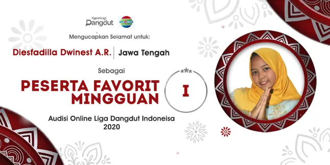 Pemenang Favorit Minggu Pertama Audisi Online LIDA 2020, Kamukah Orangnya?