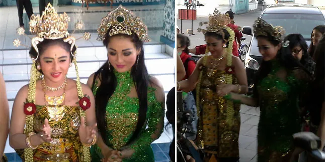 Pemutaran 'PANTAI SELATAN', Dewi Perssik - Fifie Buntaran Terlihat Akur