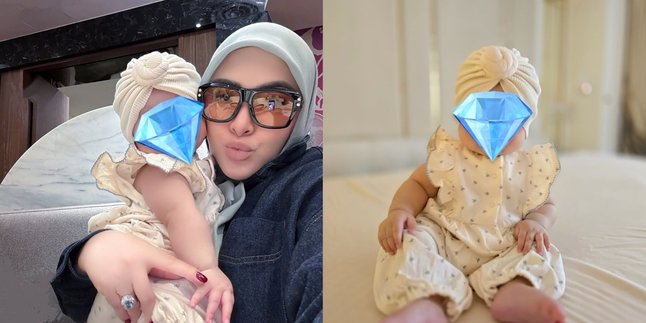 The Appearance of Syahrini's Child Princess R Wearing a Turban is Adorable