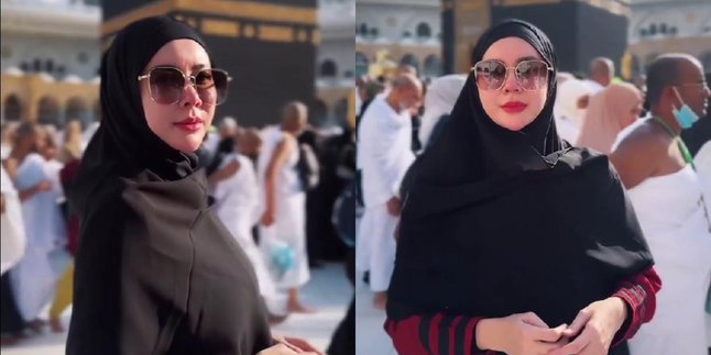 Elegant Appearance of Aura Kasih While Performing Umrah, Looking More Beautiful in Gamis and Shari Hijab