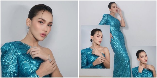 Ayu Ting Ting's Appearance at the TikTok Awards, Korean Makeup and Luxurious Outfit Steal the Spotlight