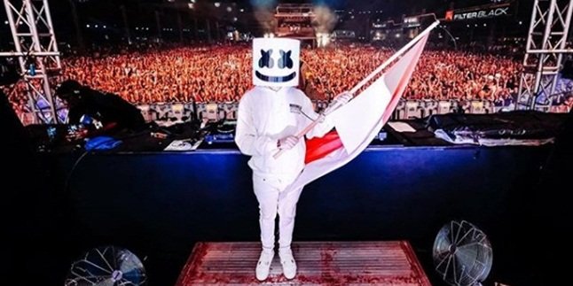 Penampilan Marshmello di Jakarta, Bikin Penonton Ketagihan