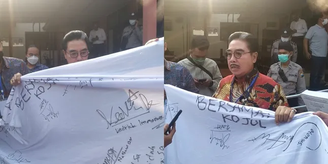 Pengacara Julianto Ekaputra Beberkan Spanduk Tanda Tangan Sebagai Pembelaan