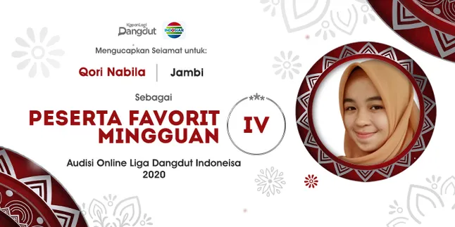 Pengumuman Peserta Favorit Audisi Online LIDA 2020 Minggu Keempat