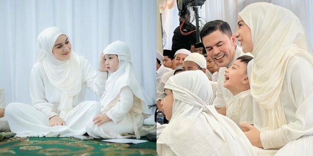 Full of Cheerful Smiles, Here are 7 Portraits of Amala, Irish Bella's Child, at the Recitation Event - Showcasing Togetherness with Her Stepfather