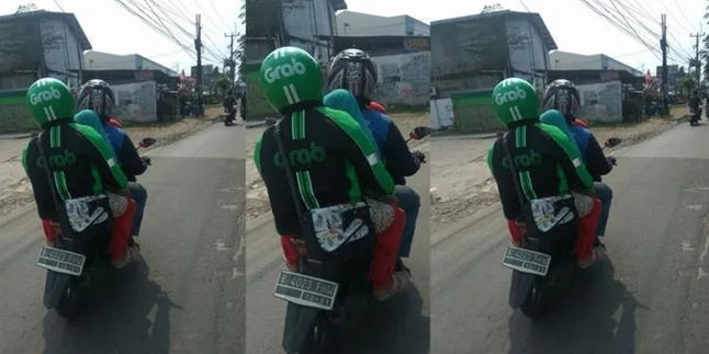 Penumpang Satu Ini Rela Bonceng Ojek Online Yang Dipesan, Kenapa?