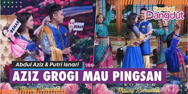 First! Abdul Aziz Accompanies Putri Isnari on Indosiar Stage - Very Nervous