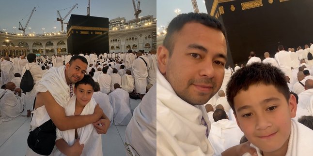 Rafathar's Struggle to Kiss the Black Stone - Praying at Multazam with Raffi Ahmad