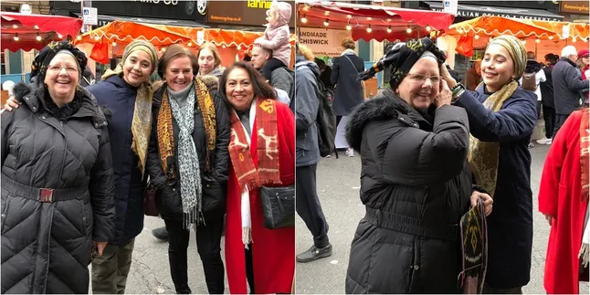 Perkenalkan Budaya Indonesia di London, Ayu Azhari Tunjukkan Kain Tenun NTT