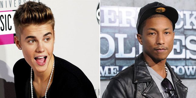 [Pic] Justin Bieber - Pharrell Williams Punya Proyek Bareng?