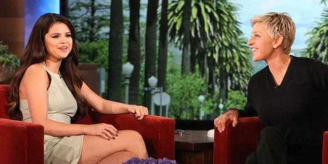 [Pic] Selena Gomez Histeris di Acara Ellen DeGeneres!