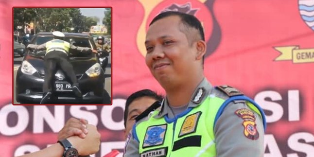 Polisi Heroik Naik Kap Mobil Dapat Apresiasi dari Polrestabes Bandung