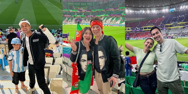Potret 11 Selebritis Indonesia Nonton Langsung Piala Dunia 2022 Qatar, Ada yang Baru Berangkat Buat Lihat Final - Lanjut Ibadah Umrah