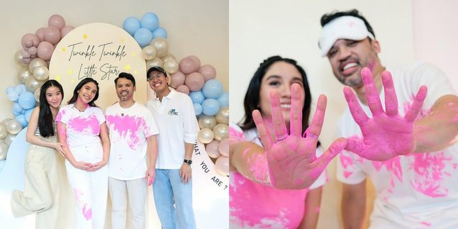 Acha Sinaga's Portrait Holds a Gender Reveal for Their Third Child, Surprised and Happy to be Blessed with a Daughter