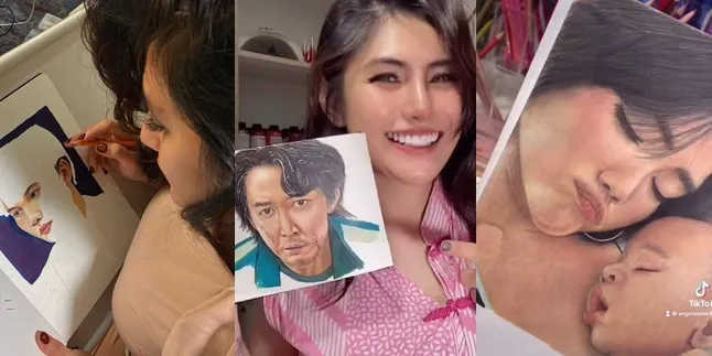 Bermodal Pensil Warna, Ini 7 Potret Angela Lee yang Ternyata Jago Ngegambar Hasilnya Realis Banget - Skill bak Profesional