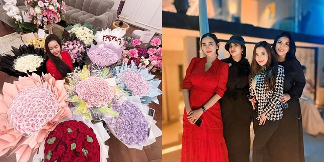 Aura Kasih's Portrait Celebrates 38th Birthday Simply Accompanied by Friends