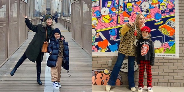7 Photos of Bilqis, Ayu Ting Ting's Daughter, on Vacation in America, Stylish Appearance - Not Inferior to Her Mother