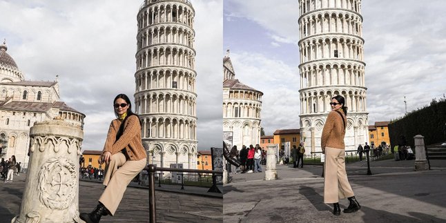 Beautiful Portrait of Clara Bernadeth on Vacation in Italy, Her Outfit is Simple but Elegant