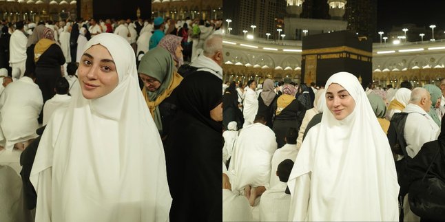 Beautiful Portrait of Margin Wieheerm Performing Umrah Alone Without Ali Syakieb, Still Looking Happy