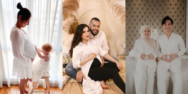 Beautiful Portraits of Marissa Nasution and 4 Other Indonesian Celebrities During Maternity Shoot at Home