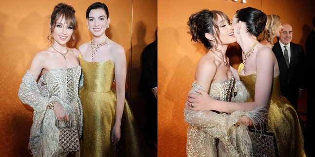 Cinta Laura Attends Bvlgari Exhibition, Showcases Closeness with Liu Yifei and Anne Hathaway