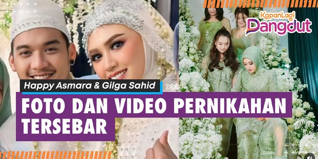 Portrait and Wedding Video of Happy Asmara - Gilga Sahid Starts Spreading, Harmonious with Matching Colored Clothes