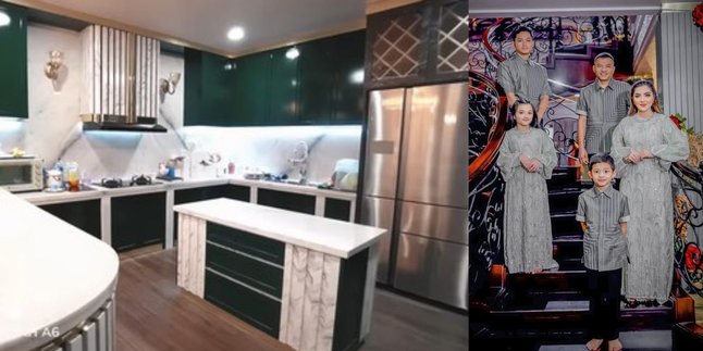 The Portrait of Anang and Ashanty's Kitchen After Renovation, Luxurious with Marble Materials