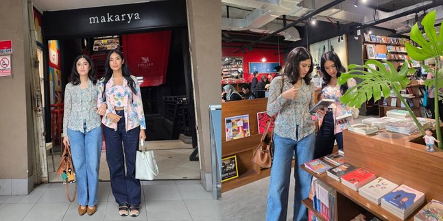 Portrait of Dian Sastro and Happy Salma on Their Book Date Together, Wearing Kebaya and Gifted with Poetry