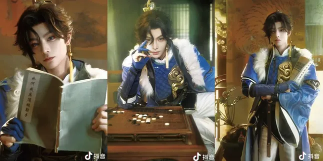 Portrait of Ding Yuxi Cosplaying as 'Sun Quan' Character in HONOR OF KINGS, His Visuals are Unreal