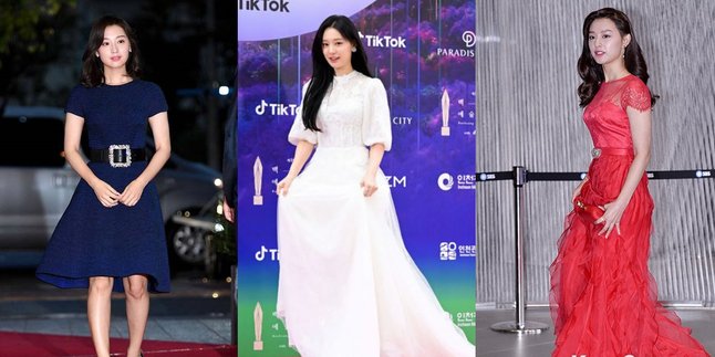 Portrait of Ji Won's Fashion on the Red Carpet of Awards Shows from Year to Year in Korea and China, From Cute to Elegant