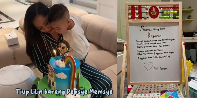 Portrait of Rayyanza Cipung's 2nd Birthday Gift, Receives Prayers and a Giant Cake