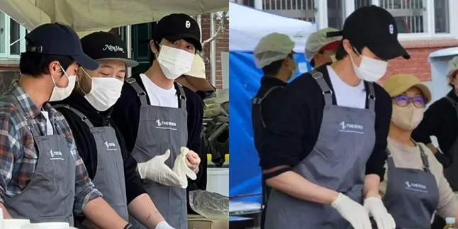 Potret Jin BTS Jadi Relawan Bantu Korban Kebakaran Hutan Potret Jin BTS Jadi Relawan Bantu Korban Kebakaran Hutan