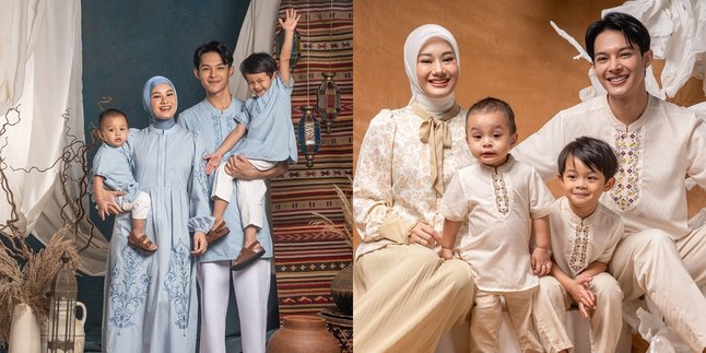 Family Portrait of Dinda Hauw and Rey Mbayang Welcoming Ramadan, Their Two Children Are Adorable