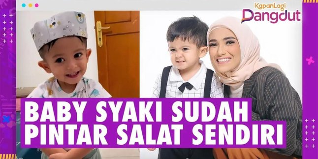 Portrait of Baby Syaki's Cute Behavior, Rizki DA's Child is Already Able to Pray Alone, Netizens: A Pious Child