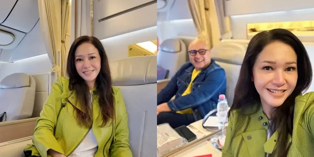 Portrait of Maia Estianty Flying Directly to Europe Accompanying Irwan Mussry, Not Attending Al Ghazali's Wedding