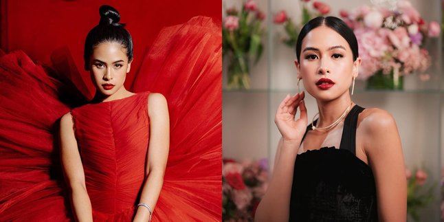 Portrait of Maudy Ayunda with Beautiful, Elegant, and Bold Makeup