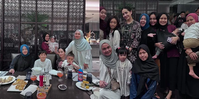6 Potret Nagita Slavina Ajak Bukber Karyawan RANS dan Pengasuh Anaknya, Mewah di Hotel Bintang Lima