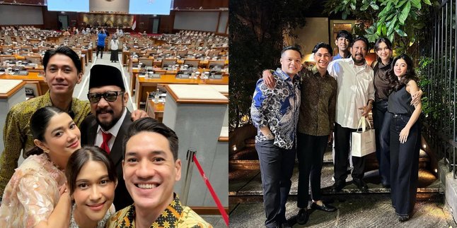 Portrait of Naysila Mirdad Accompanying Her Father During His Inauguration as a Member of the Indonesian Parliament, Together with Her Siblings