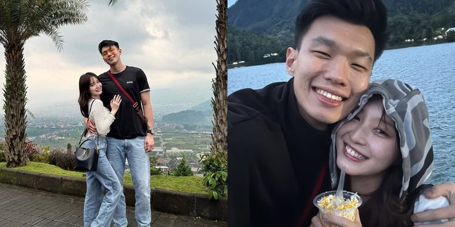 Portrait of Nita Vior and Vincent on Vacation in Magetan, Enjoying Corn at Telaga Saranggan