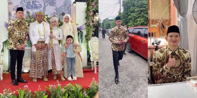 7 Photos of Rezky Aditya as a Wedding Witness, Looking Neat in a Batik Shirt and Cap - Vibes Compared to Officials