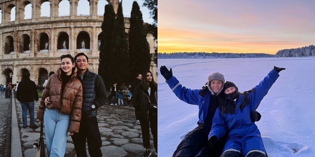 Portrait of Sarah Menzel and Azriel Hermansyah During Their European Vacation, Displaying Affection Until Their Wedding Day is Anticipated by Netizens