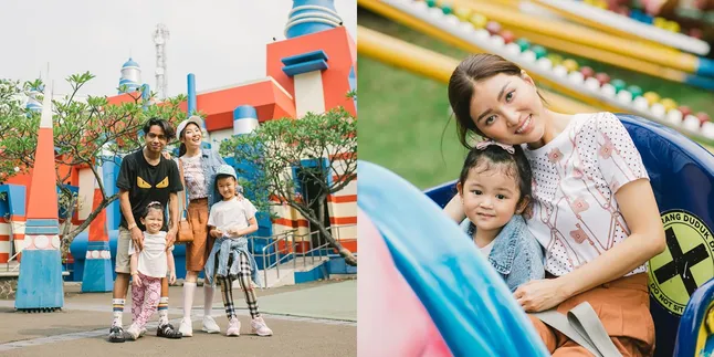 Potret Sarwendah Ajak Anak-anaknya Liburan Seru ke Taman Hiburan, Gaya Istri Ruben Onsu Masih Kayak ABG Banget