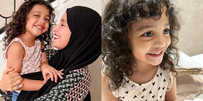 7 Portraits of Shafiyyah, the Youngest Child of Shireen Sungkar and Teuku Wisnu, Who Looks More Like Her Mother - Her Curly Hair is Too Adorable