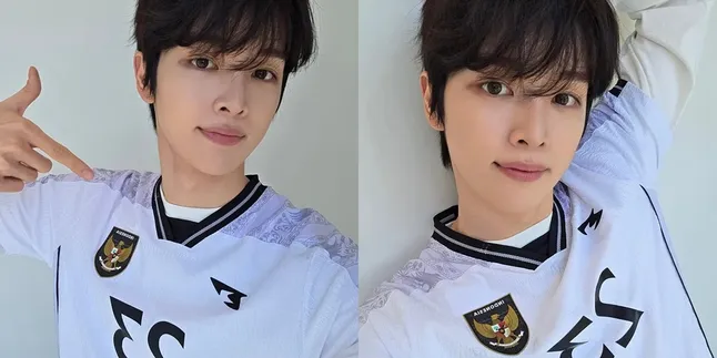 Potret Sungchan RIIZE Pakai Jersey Timnas Indonesia, Siap Dinaturalisasi Gak Nih?