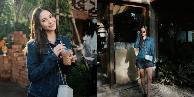 Alyssa Daguise's Latest Portrait with a Simple Outfit, Holding Coffee Pose is Beautiful