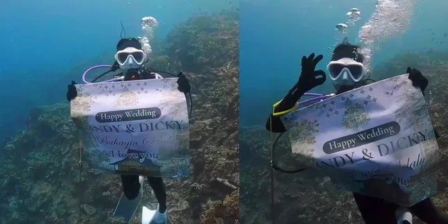 Prilly Latuconsina Gives Wedding Congratulations to Fans While Diving, A Form of Attention and Closeness