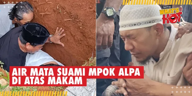 The Funeral Ceremony of Mpok Alpa, Husband and Children in Tears at the Grave