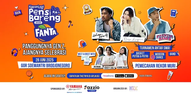 The Peak of KapanLagi Pensi Together with FANTA 2025 is Coming Soon, There’s an Opportunity for a Meet & Greet with Ari Irham and Adhisty Zara!